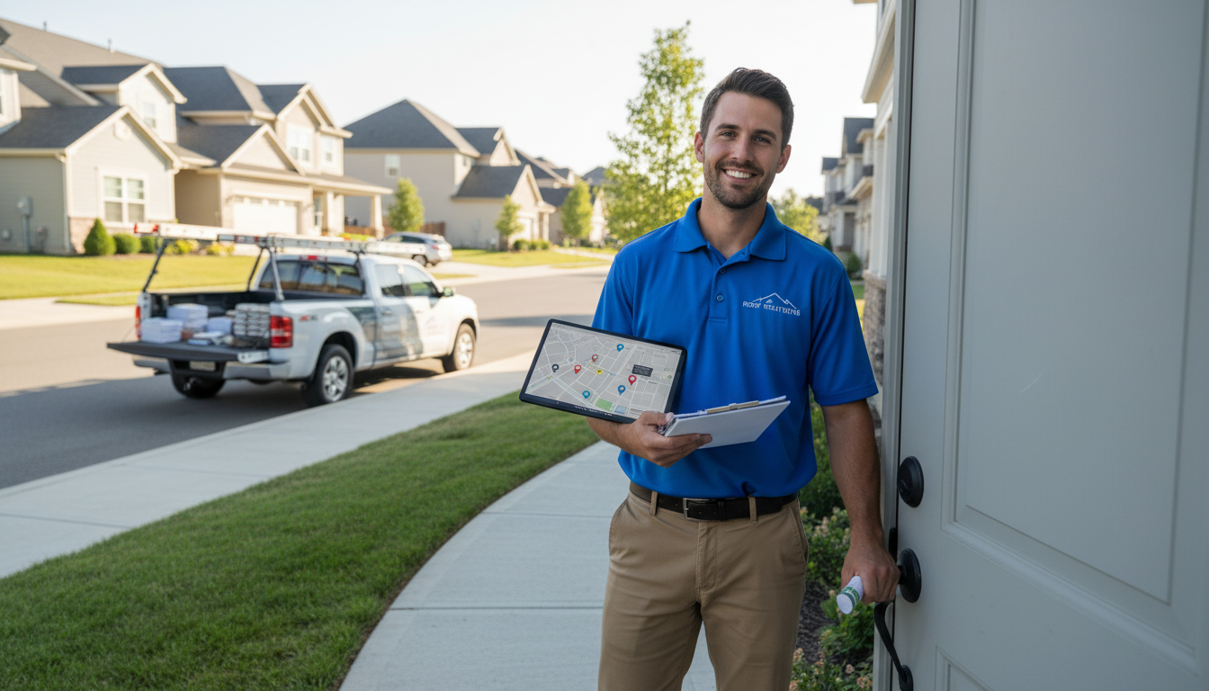 Strategic Door Knocking and Neighborhood Canvassing