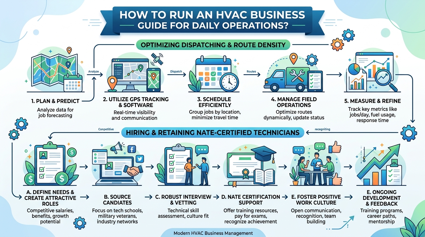 How to Run an HVAC Business Guide for Daily Operations? — hvac guide illustration