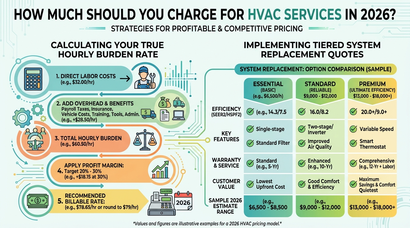 How Much Should You Charge for HVAC Services in 2026? — hvac guide illustration