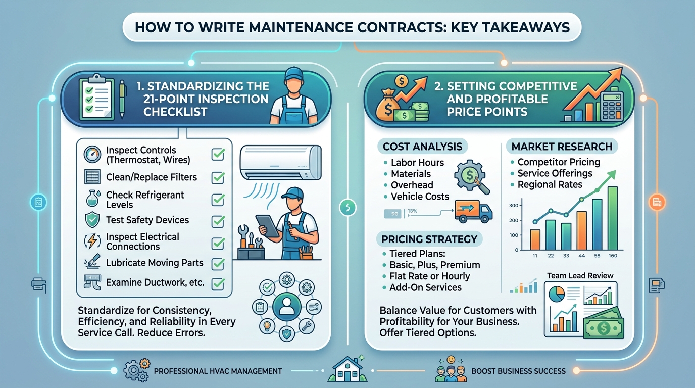 how to hvac service agreement template: how to write maintenance contracts — hvac guide illustration