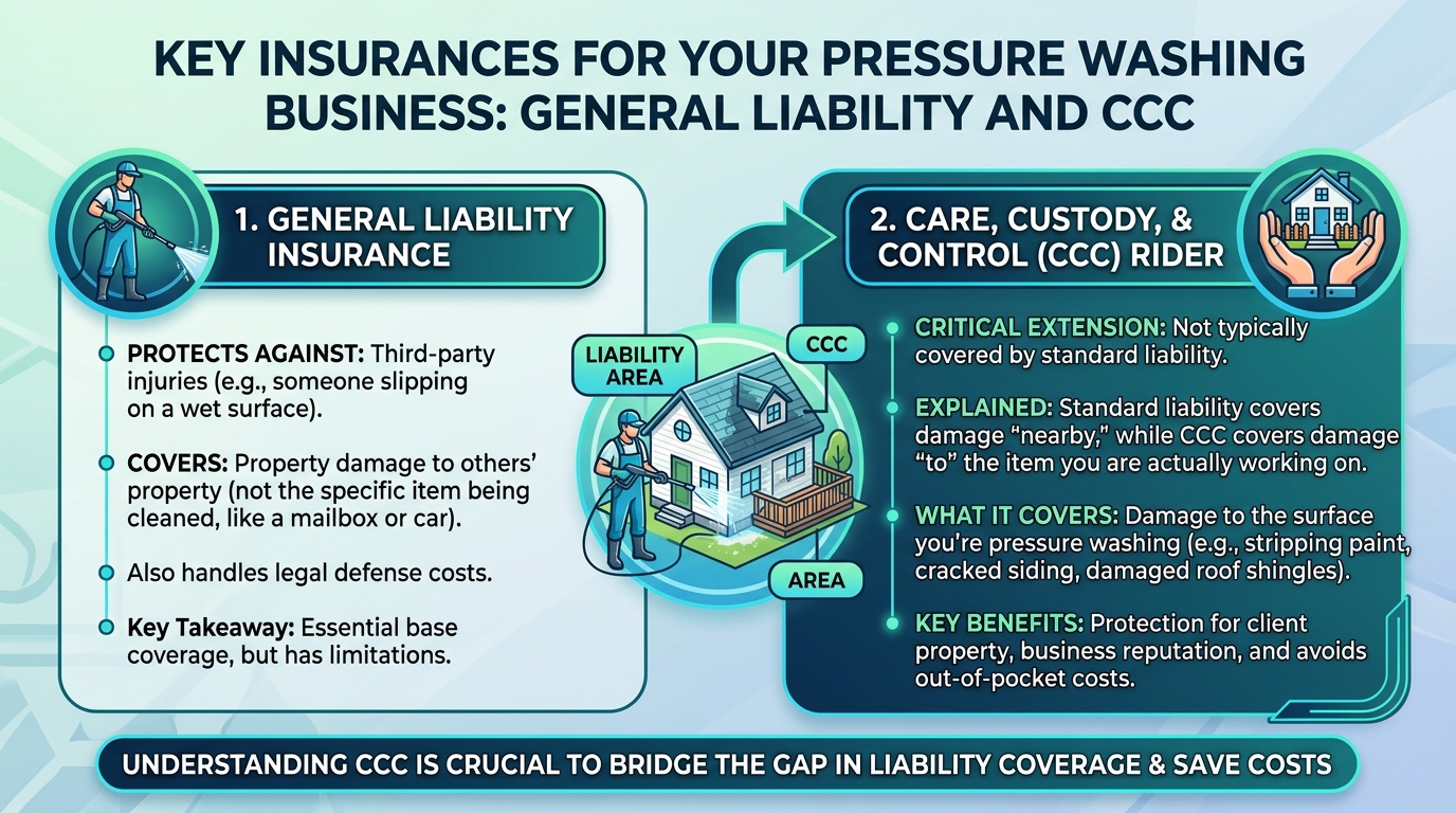 how to pressure washing business insurance cost: what you need and what it costs — pressure washing guide illustration