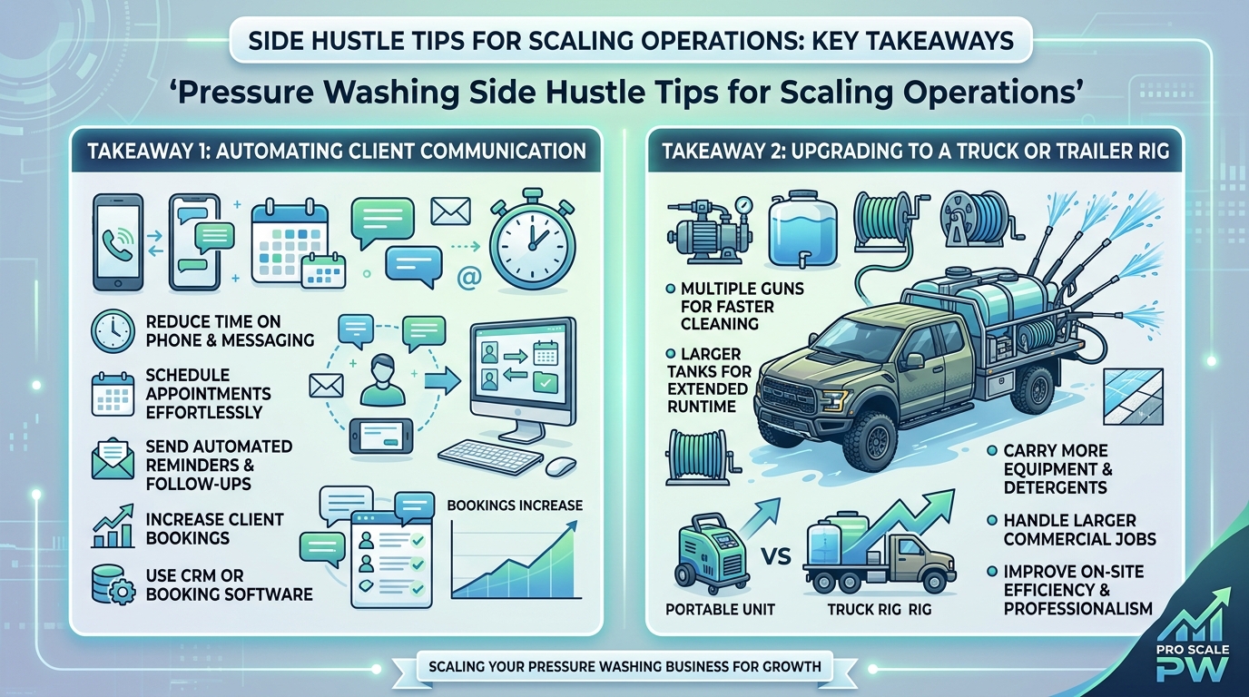Pressure Washing Side Hustle Tips for Scaling Operations? — pressure washing guide illustration