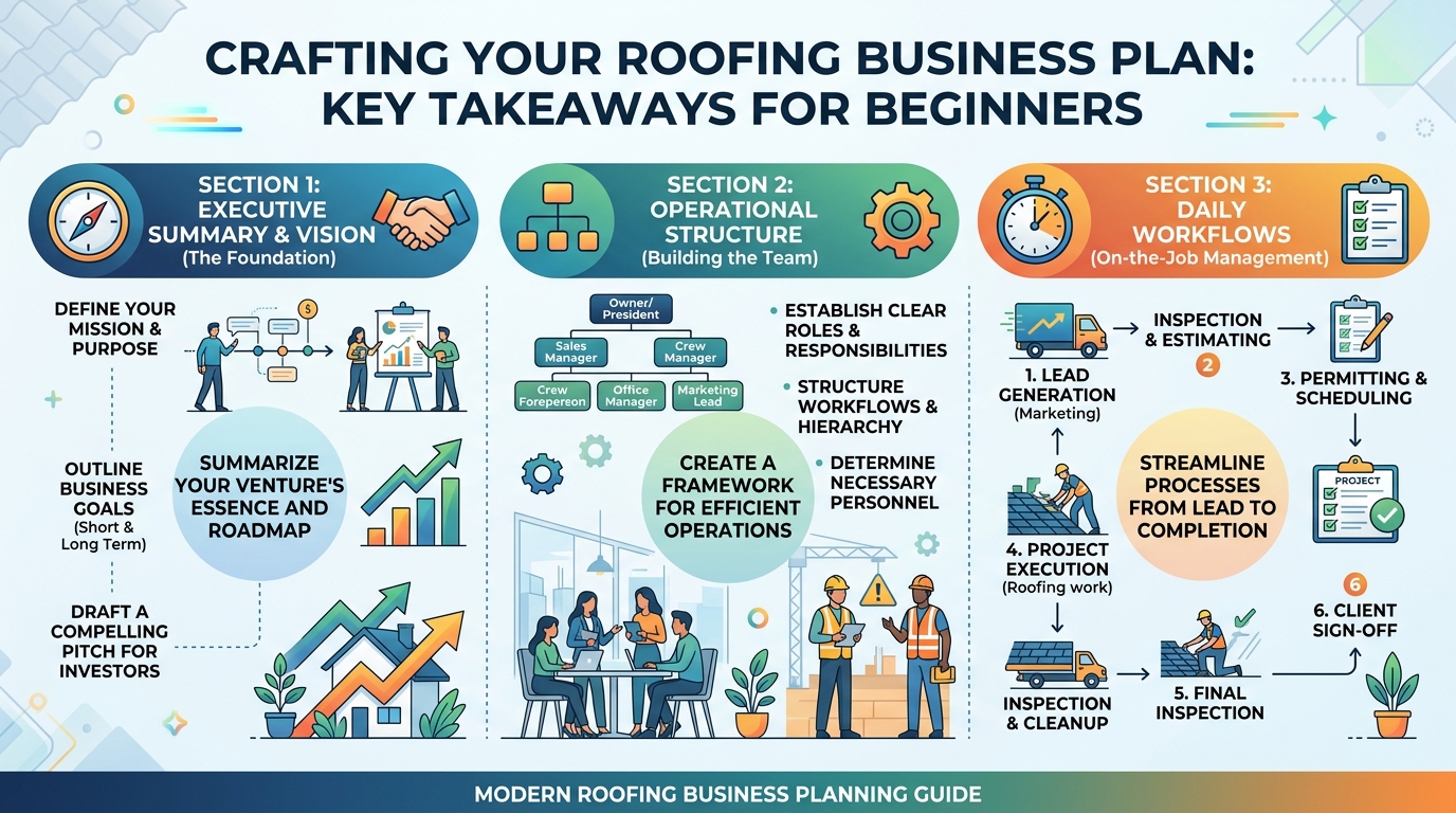 How do you write a roofing business plan for beginners? — roofing guide illustration