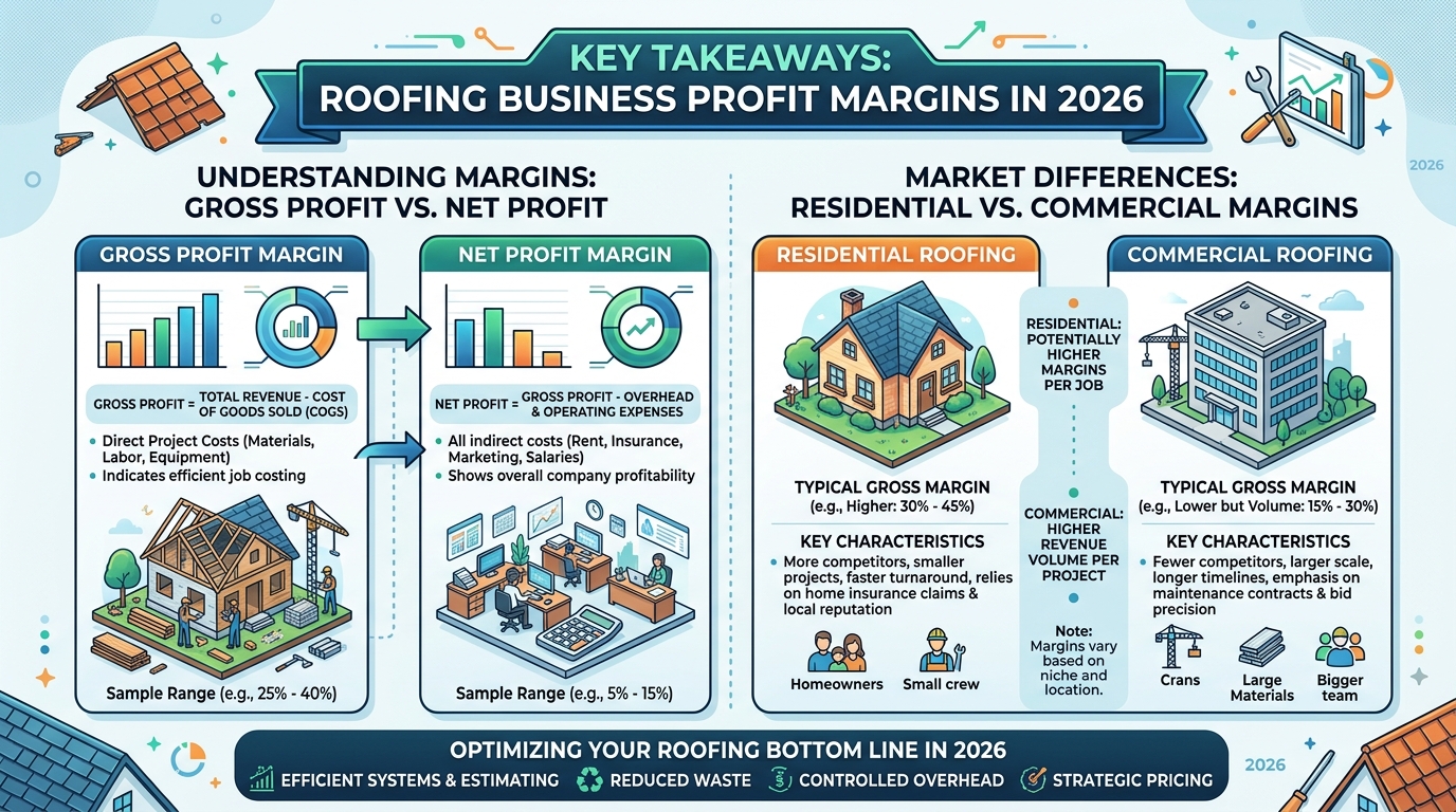 What are the standard roofing business profit margins in 2026? — roofing guide illustration