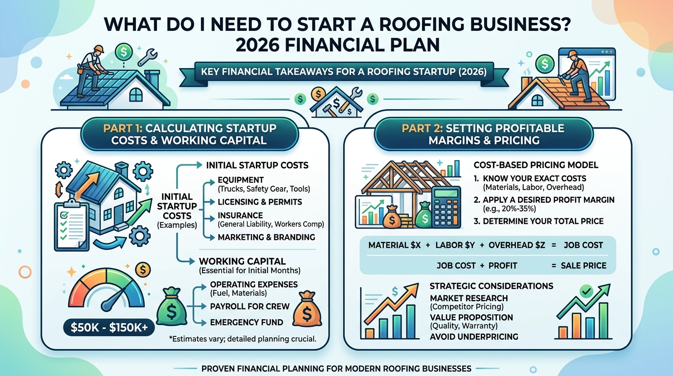 What Do I Need to Start a Roofing Business 2026 Financial Plan? — roofing guide illustration